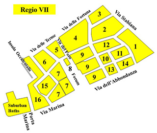 Pompeii Regio VII Plan